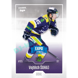 2022/23 Goal Cards Chance Liga 2. série #384 Vojtěch Šuhaj Expo Blue x/4