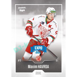 2022/23 Goal Cards Chance Liga 2. série #309 Maxim Havrda Expo Blue x/4