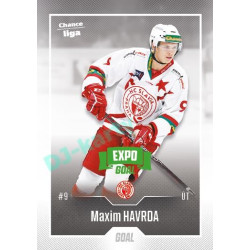 2022/23 Goal Cards Chance Liga 2. série #309 Maxim Havrda Expo Green x/4
