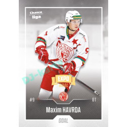 2022/23 Goal Cards Chance Liga 2. série #309 Maxim Havrda Expo Ostrava GOLD 1of2