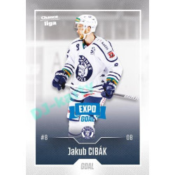 2022/23 Goal Cards Chance Liga 2. série #316 Jakub Cibák Expo Blue x/4
