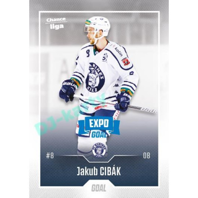 2022/23 Goal Cards Chance Liga 2. série #316 Jakub Cibák Expo Blue x/4