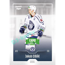 2022/23 Goal Cards Chance Liga 2. série #316 Jakub Cibák Expo Green x/4
