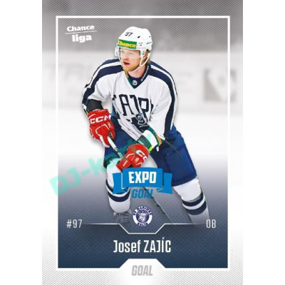 2022/23 Goal Cards Chance Liga 2. série #319 Josef Zajíc Expo Blue x/4