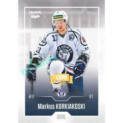 2022/23 Goal Cards Chance Liga 2. série #320 Markus Korkiakoski Expo