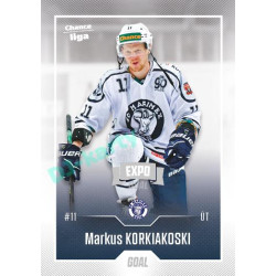 2022/23 Goal Cards Chance Liga 2. série #320 Markus Korkiakoski Expo Ostrava SILVER 1of2