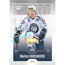 2022/23 Goal Cards Chance Liga 2. série #320 Markus Korkiakoski Expo Ostrava GOLD 1of2