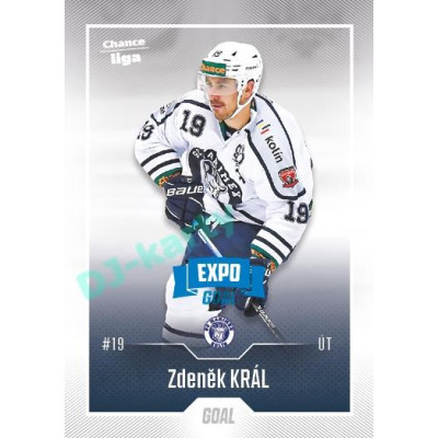 2022/23 Goal Cards Chance Liga 2. série #323 Zdeněk Král Expo Blue x/4