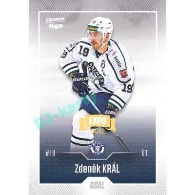 2022/23 Goal Cards Chance Liga 2. série #323 Zdeněk Král Expo Ostrava GOLD 1of2