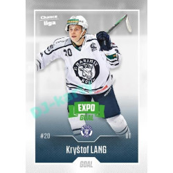 2022/23 Goal Cards Chance Liga 2. série #324 Kryštof Lang Expo Green x/4