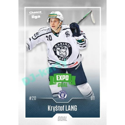 2022/23 Goal Cards Chance Liga 2. série #324 Kryštof Lang Expo Green x/4