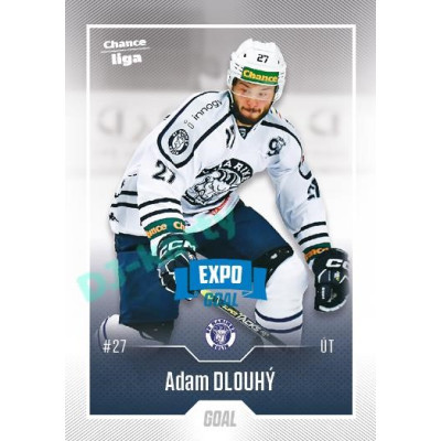 2022/23 Goal Cards Chance Liga 2. série #325 Adam Dlouhý Expo Blue x/4