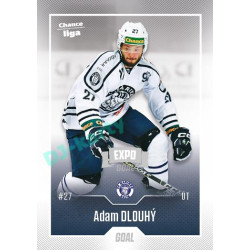 2022/23 Goal Cards Chance Liga 2. série #325 Adam Dlouhý Expo Ostrava SILVER 1of2