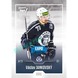 2022/23 Goal Cards Chance Liga 2. série #326 Václav Jankovský Expo Blue x/4