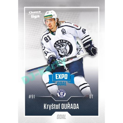 2022/23 Goal Cards Chance Liga 2. série #328 Kryštof Ouřada Expo Blue x/4