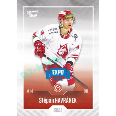2022/23 Goal Cards Chance Liga 2. série #331 Štěpán Havránek Expo Blue x/4