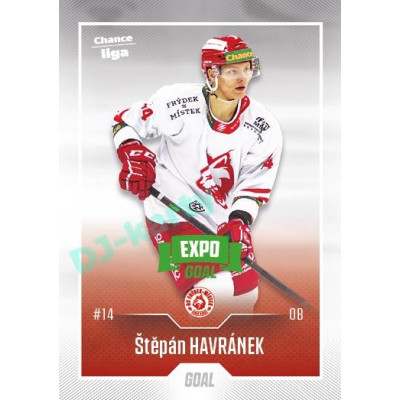 2022/23 Goal Cards Chance Liga 2. série #331 Štěpán Havránek Expo Green x/4