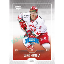 2022/23 Goal Cards Chance Liga 2. série #332 David Homola Expo Blue x/4
