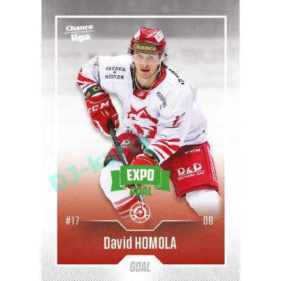 2022/23 Goal Cards Chance Liga 2. série #332 David Homola Expo Green x/4