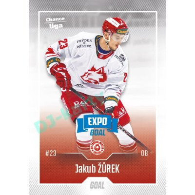 2022/23 Goal Cards Chance Liga 2. série #333 Jakub Žůrek Expo Blue x/4