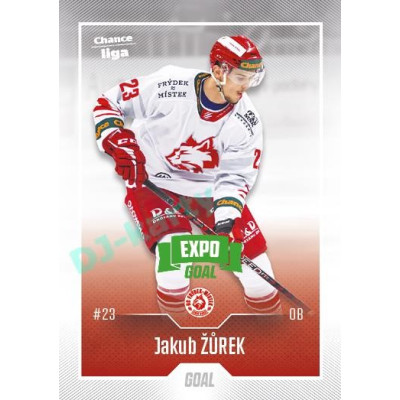 2022/23 Goal Cards Chance Liga 2. série #333 Jakub Žůrek Expo Green x/4