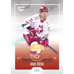 2022/23 Goal Cards Chance Liga 2. série #334 Aleš Sova Expo