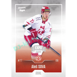 2022/23 Goal Cards Chance Liga 2. série #334 Aleš Sova Expo Ostrava SILVER 1of2