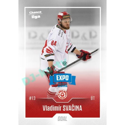 2022/23 Goal Cards Chance Liga 2. série #335 Vladimír Svačina Expo Blue x/4