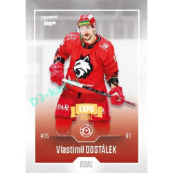 2022/23 Goal Cards Chance Liga 2. série #336 Vlastimil Dostálek Expo