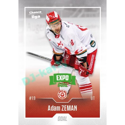 2022/23 Goal Cards Chance Liga 2. série #337 Adam Zeman Expo Green x/4