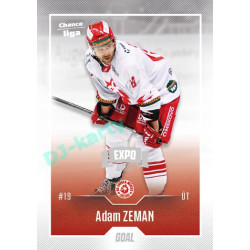 2022/23 Goal Cards Chance Liga 2. série #337 Adam Zeman Expo Ostrava SILVER 1of2