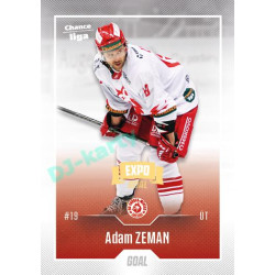 2022/23 Goal Cards Chance Liga 2. série #337 Adam Zeman Expo Ostrava GOLD 1of2