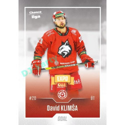 2022/23 Goal Cards Chance Liga 2. série #338 David Klimša Expo