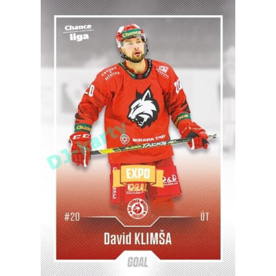 2022/23 Goal Cards Chance Liga 2. série #338 David Klimša Expo