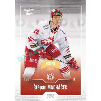 2022/23 Goal Cards Chance Liga 2. série #339 Štěpán Macháček Expo