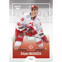 2022/23 Goal Cards Chance Liga 2. série #339 Štěpán Macháček Expo Ostrava SILVER 1of2