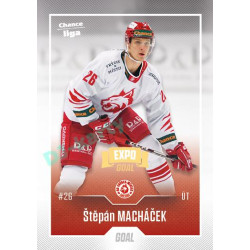 2022/23 Goal Cards Chance Liga 2. série #339 Štěpán Macháček Expo Ostrava GOLD 1of2