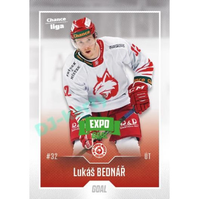 2022/23 Goal Cards Chance Liga 2. série #340 Lukáš Bednář Expo Green x/4