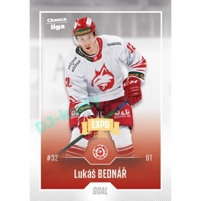 2022/23 Goal Cards Chance Liga 2. série #340 Lukáš Bednář Expo Ostrava GOLD 1of2