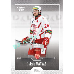 2022/23 Goal Cards Chance Liga 2. série #304 Jakub Matyáš Expo Ostrava SILVER 1of2