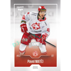 2022/23 Goal Cards Chance Liga 2. série #341 Pavel Matěj Expo Ostrava SILVER 1of2
