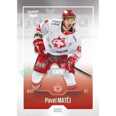 2022/23 Goal Cards Chance Liga 2. série #341 Pavel Matěj Expo Ostrava SILVER 1of2