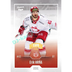 2022/23 Goal Cards Chance Liga 2. série #342 Erik Hrňa Expo