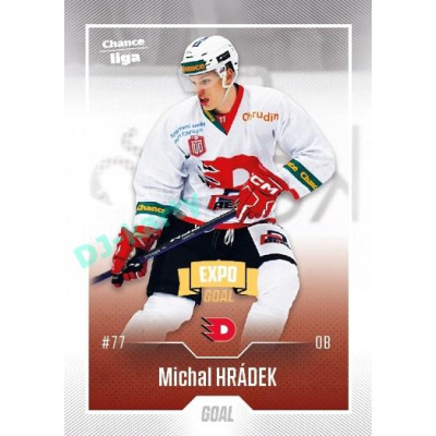 2022/23 Goal Cards Chance Liga 2. série #344 Michal Hrádek Expo