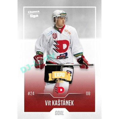 2022/23 Goal Cards Chance Liga 2. série #346 Vít Kaštánek Expo