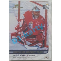 2018/19 MK reprezentace Jakub Kovář #15 5/5 Gold Rainbow