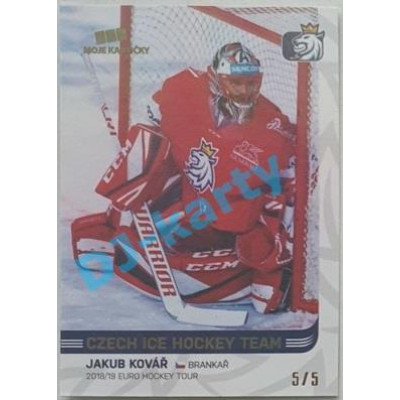 2018/19 MK reprezentace Jakub Kovář #15 5/5 Gold Rainbow