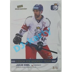 2018/19 MK reprezentace Jakub Kindl #13 2/5 Gold Rainbow