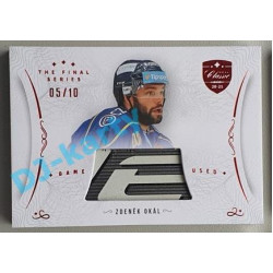 2021/22 OFS The Final Series Zdeněk Okál #STI-OKZ 05/10 Game Used Stick Red