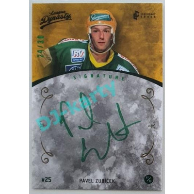 2021 Legendary Cards League Dynasty Vsetín Pavel Zubíček #100 24/30 Signature